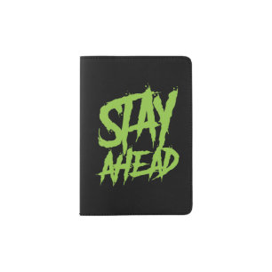 Stay Ahead Neon Green Passport Holder