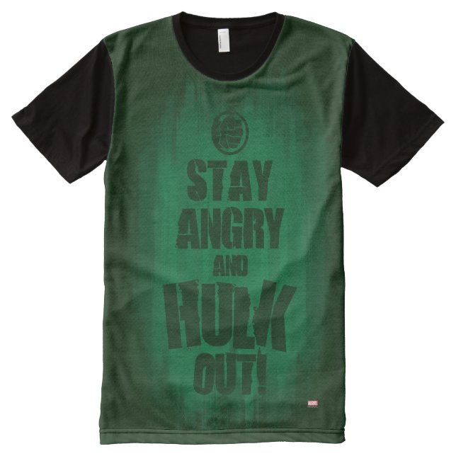 Stay Angry And Hulk Out All-Over-Print T-Shirt (Front)
