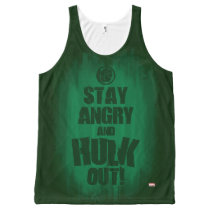 Stay Angry And Hulk Out All-Over-Print Tank Top
