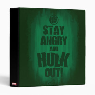 Stay Angry And Hulk Out Binder