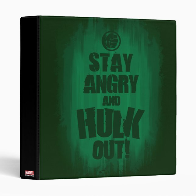 Stay Angry And Hulk Out Binder (Front/Spine)