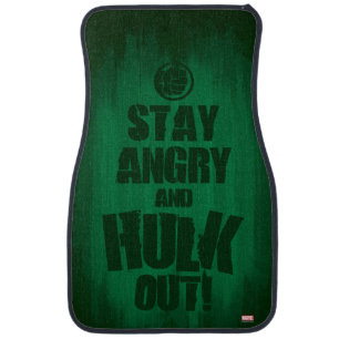 Stay Angry And Hulk Out Car Mat