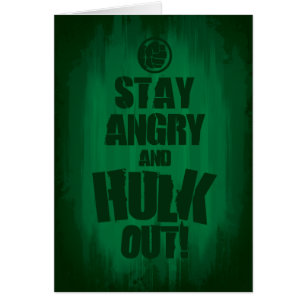 Stay Angry And Hulk Out Cards