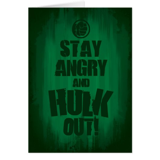 Stay Angry And Hulk Out Cards (Front)