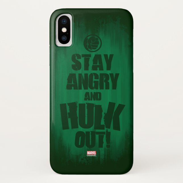 Stay Angry And Hulk Out Case-Mate iPhone Case (Back)