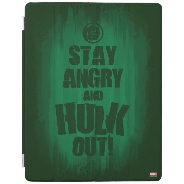 Stay Angry And Hulk Out iPad Smart Cover (Front)