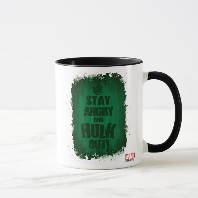 Stay Angry And Hulk Out Mug (Right)