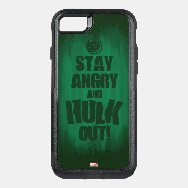 Stay Angry And Hulk Out Otterbox iPhone Case (Back)