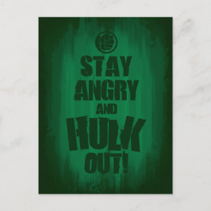 Stay Angry And Hulk Out Postcard