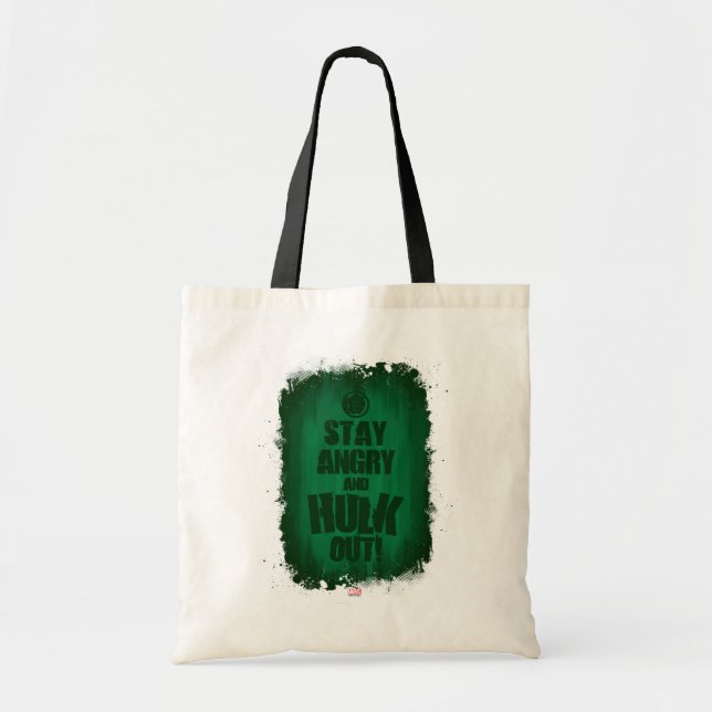 Stay Angry And Hulk Out Tote Bag (Front)