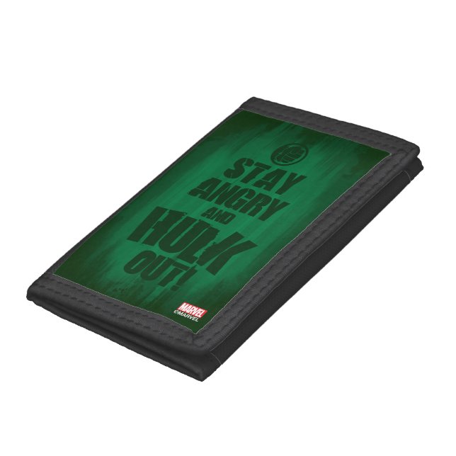 Stay Angry And Hulk Out Tri-fold Wallet (Bottom)