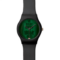 Stay Angry And Hulk Out Wristwatch