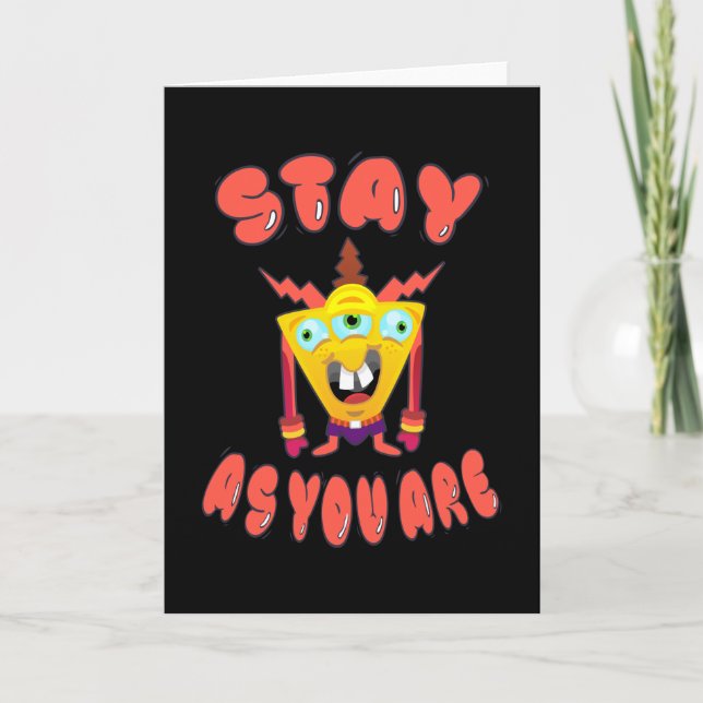 Stay as you are card (Front)