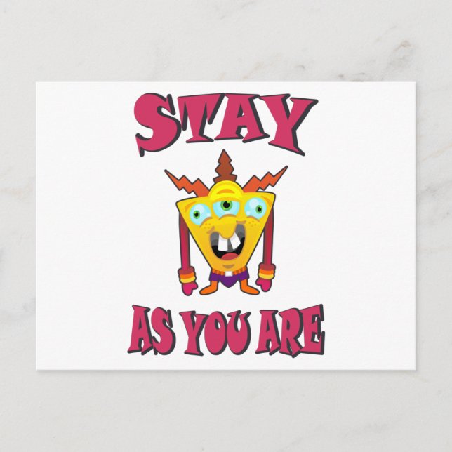 Stay as you are postcard (Front)