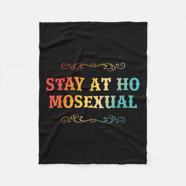 Stay At Ho Moual Funny Design  Fleece Blanket (Front)