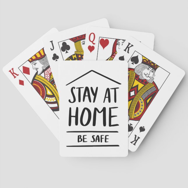 Stay At Home Be Safe Poker Cards (Back)