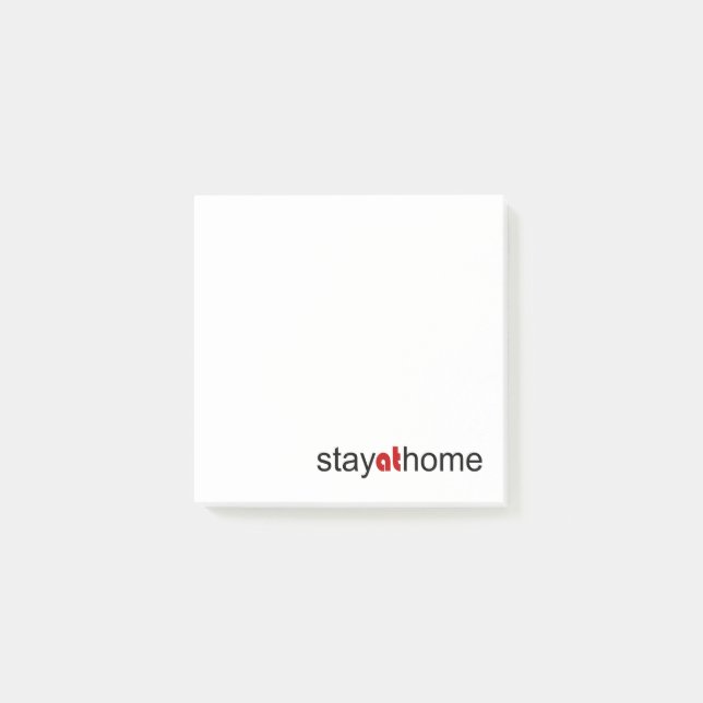 Stay at home post-it notes (Front)