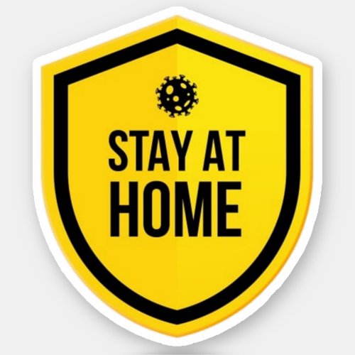 Stay at Home Quarantine Sticker