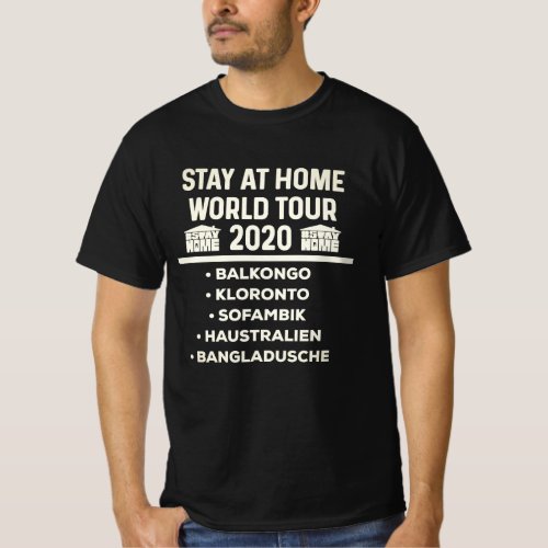 Stay At Home stayathome 2020 Virus influenza T_Shirt