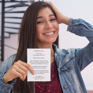 Stay Away from Tea Not Beer Funny Wife Joke Humor Holiday Card