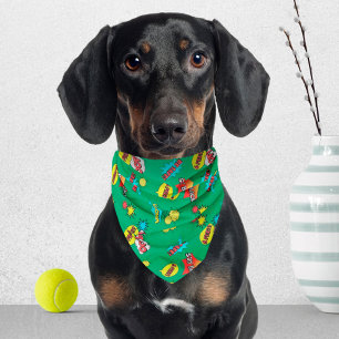 Stay Back Be Safe COVID-19 Comic Green Mask Bandana