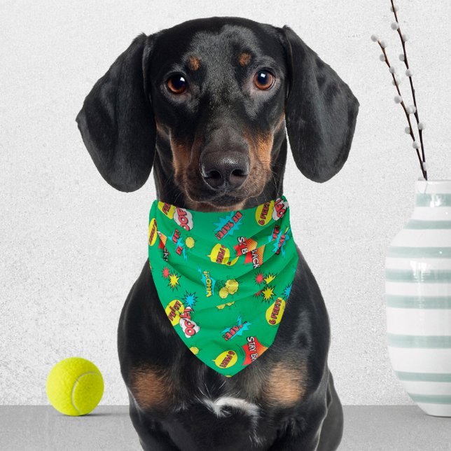 Stay Back Be Safe COVID-19 Comic Green Mask Bandana (Creator Uploaded)