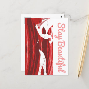Stay Beautiful Thick Chick Postcard