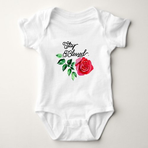 Stay blessed baby bodysuit