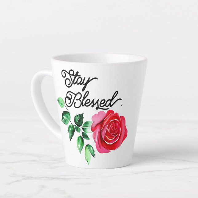 Stay blessed coffee mug (Left Angle)