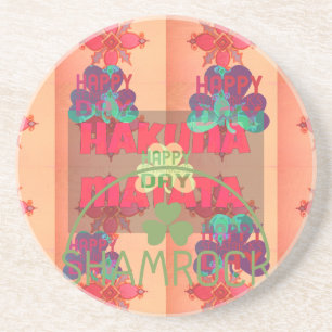 Stay Blessed Happy Saint Patrick's Day Hakuna Mata Coaster
