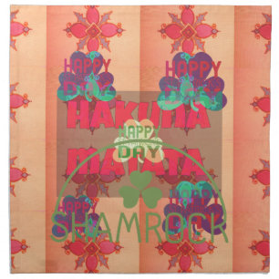 Stay Blessed Happy Saint Patrick's Day Hakuna Mata Napkin