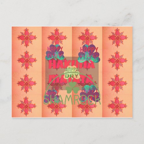 Stay Blessed Happy St Patricks Day Hakuna Matata  Postcard