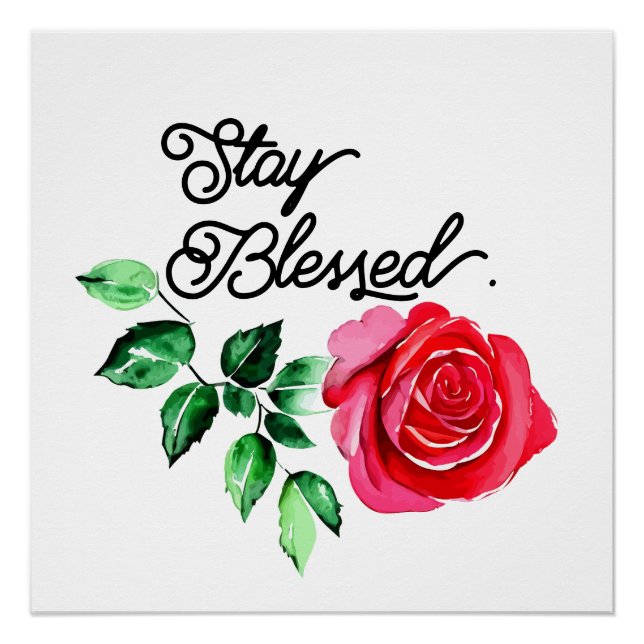 Stay blessed poster (Front)