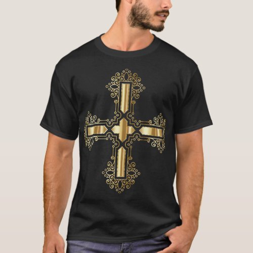 Stay blessed with a cross symbol t_shirt
