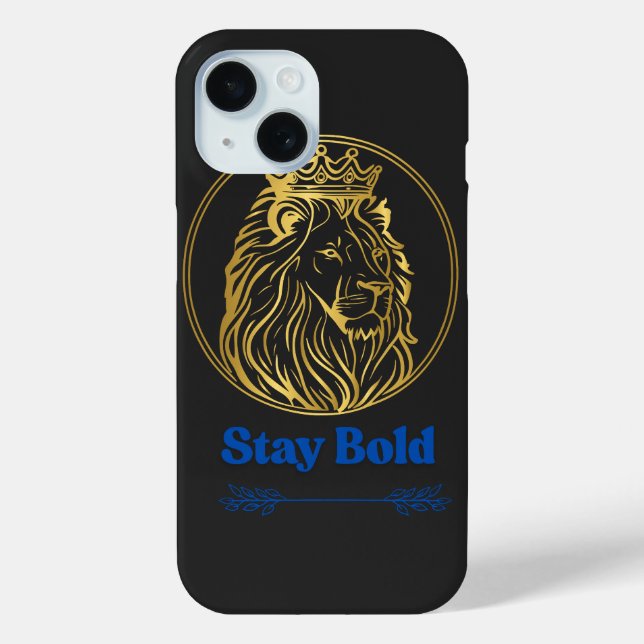 Stay Bold – Royal Lion King Design | Symbol of Str Case-Mate iPhone Case (Back)