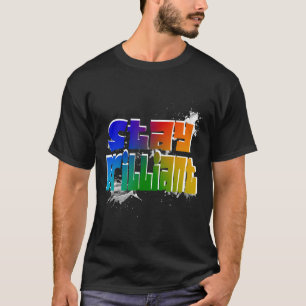 Stay Brilliant, Colorful Graffiti Inspirational T-Shirt