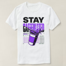 Stay Caffeinated Neon Punk Purple Coffee Cup