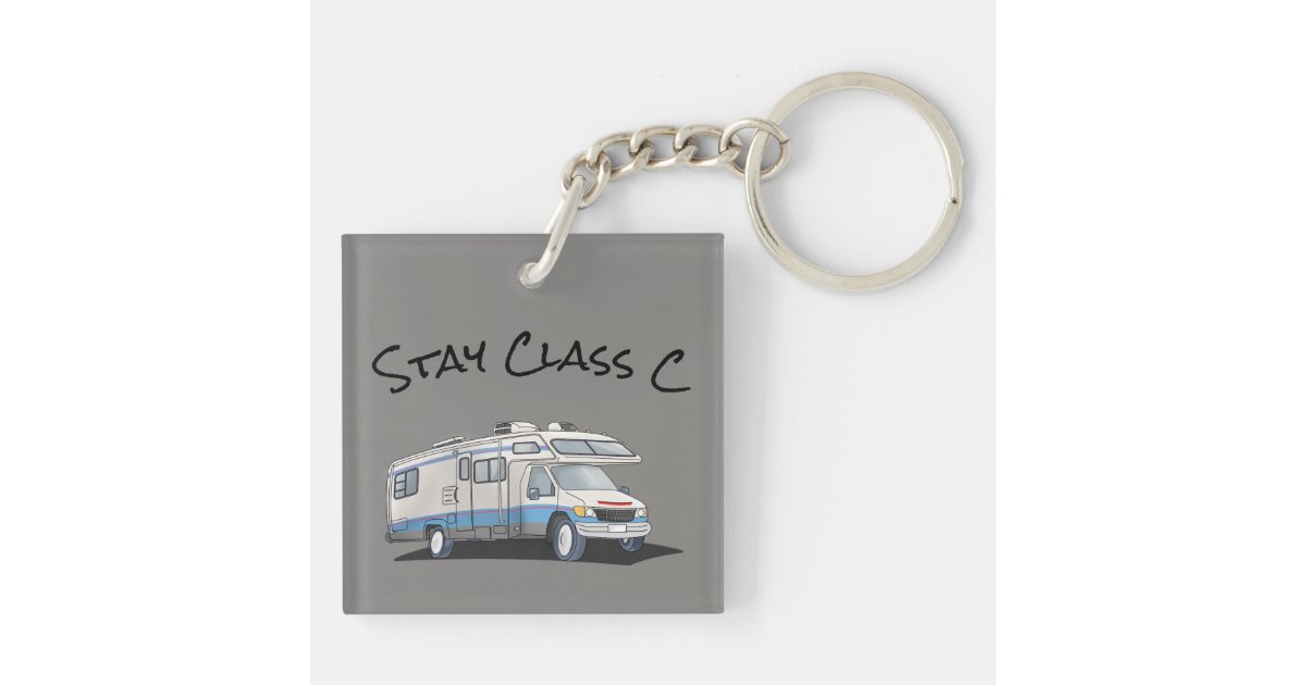 Stay Call C Motorhome Keychain Zazzle