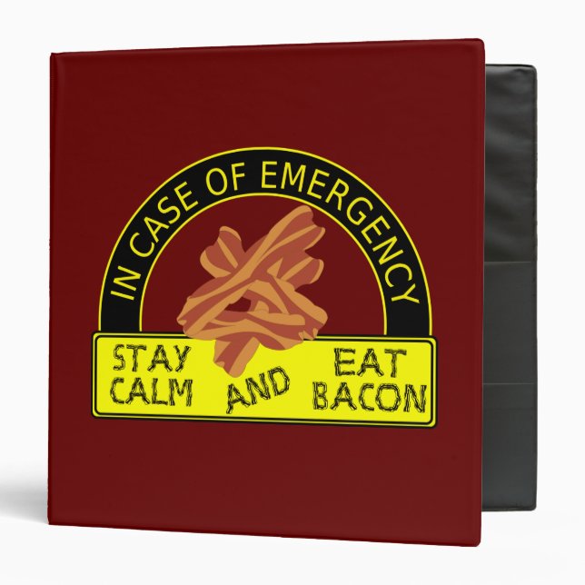 Stay Calm, Eat Bacon Binder (Front/Inside)