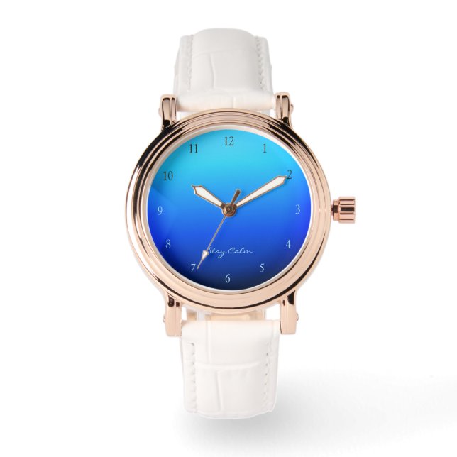 Stay Calm Ocean Gradient Watch (Front)