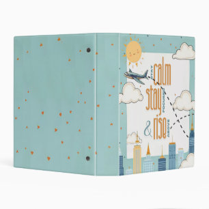 Stay Calm, Stay Focused, and Rise Above Themed Mini Binder
