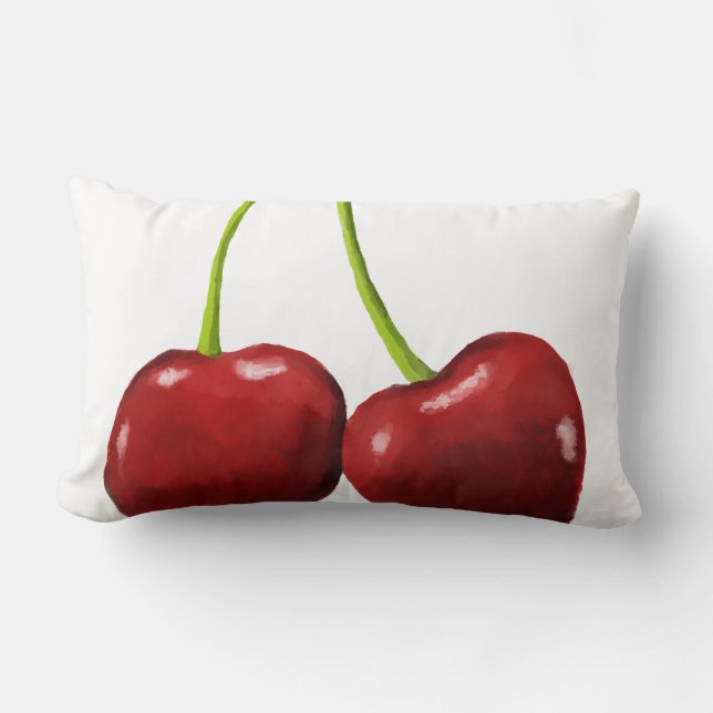 stay cherry  lumbar pillow (Front)