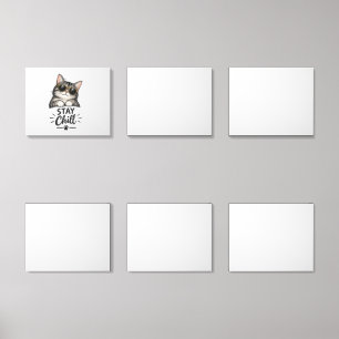 Stay Chill Cat Sunglasses – Cool Cat Lover Design Acrylic Photo Tile