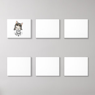 Stay Chill Cat Sunglasses – Cool Cat Lover Design Acrylic Photo Tile