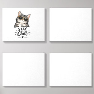 Stay Chill Cat Sunglasses – Cool Cat Lover Design Foam Core Photo Tile
