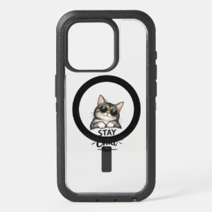 Stay Chill Cat Sunglasses – Cool Cat Lover Design iPhone 15 Pro Case