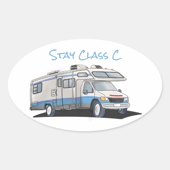 Stay Class C Motorhome Sticker (Front)
