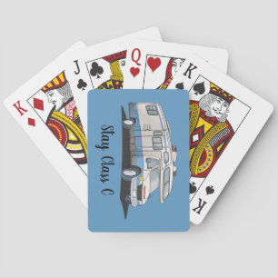 Stay Class C Playing Cards RV Camping Travel