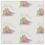 Stay Colorful Tie-dye high-top sneakers design Fabric
