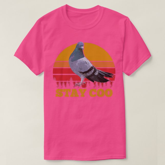 Stay Coo Vintage Pigeon 71 T-Shirt (Design Front)
